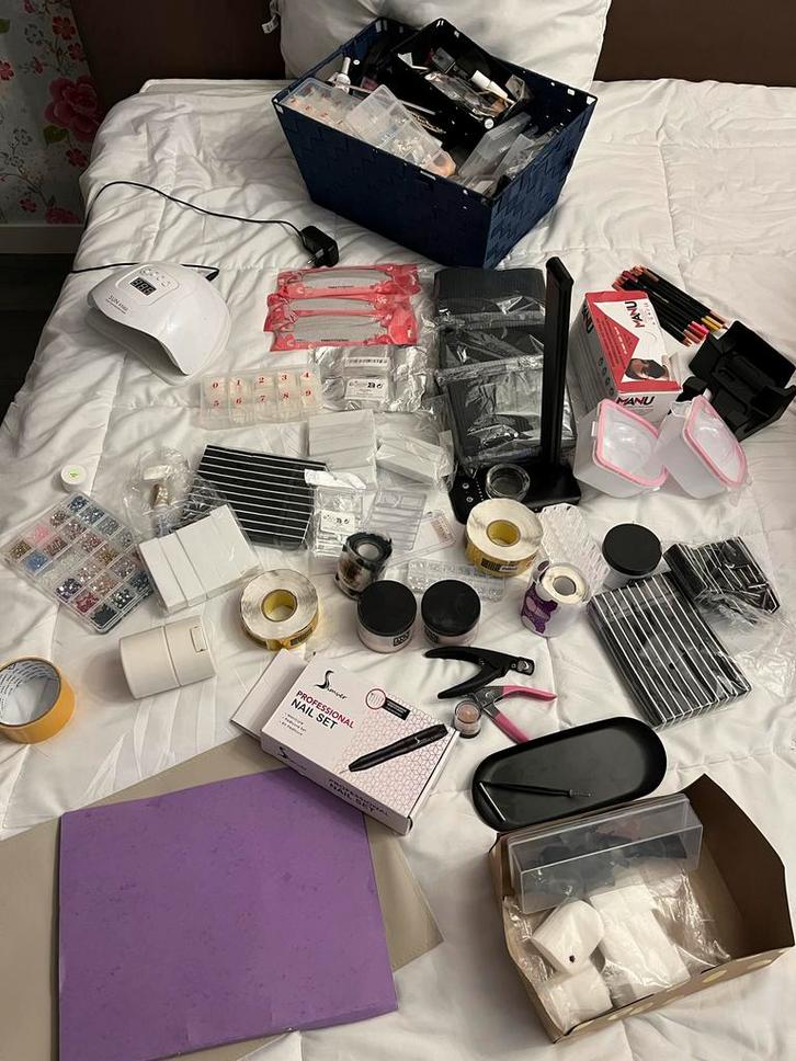 Complete Nagelset - Nagelstudio benodigdheden, Sieraden, Tassen en Uiterlijk, Uiterlijk | Cosmetica en Make-up, Nieuw, Toebehoren