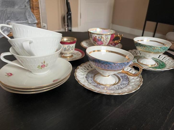 Diverse Kop en Schotels - Vintage Charme, Antiek en Kunst, Antiek | Porselein, Ophalen of Verzenden