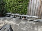 Aluminium Ladder - Opvouwbaar/Inschuifbaar, Doe-het-zelf en Verbouw, Ladders en Trappen, Gebruikt, Ophalen of Verzenden, Ladder