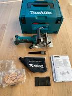 Makita DPJ180 ZJ 18v LXT Lamellenfrees (met Mbox), Doe-het-zelf en Verbouw, Gereedschap | Freesmachines, Ophalen, Gebruikt, Lamellenfrees