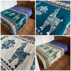 Alpaca wollen deken - nieuw - 115 x 200 cm - groen, Huis en Inrichting, Woonaccessoires | Plaids en Woondekens, Ophalen of Verzenden