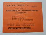 Herman Brood concert kaartje  1979, Tickets en Kaartjes, Eén persoon