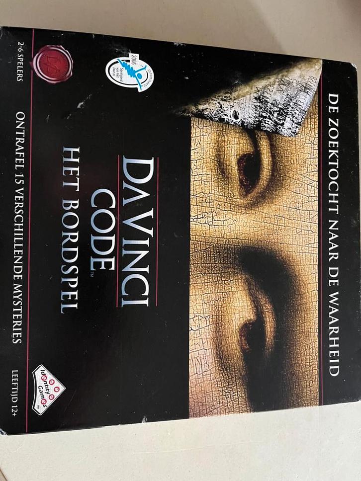 Da Vinci Code Bordspel - Ontrafel de Mysteriën!, Hobby en Vrije tijd, Gezelschapsspellen | Bordspellen, Zo goed als nieuw, Drie of vier spelers