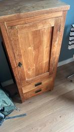 Teak Houten Badkamerkast en Spiegel Set, Ophalen