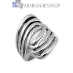 Rvs dames ring Bari in maat 6 7 8 en 9 rvs dames sieraden, Nieuw, Dame, Zilver, IJzer of Staal
