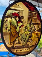 Raamhanger gebrandschilderd glas van de advocaat, Ophalen of Verzenden