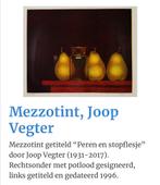 Mezzotint Joop Vegter, Antiek en Kunst, Kunst | Schilderijen | Klassiek, Ophalen of Verzenden