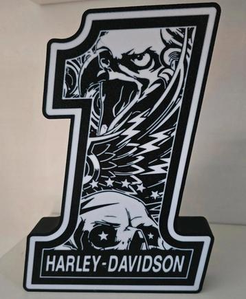 HD nummer 1 verlichting zwart wit beschikbaar voor biedingen