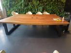 Boomstamtafel, Huis en Inrichting, Tafels | Eettafels, Ophalen, 200 cm of meer, Zo goed als nieuw, Vijf personen of meer