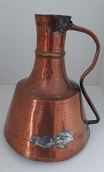 Rood koperen antieke kan, vaas oid. ca. 34 cm hoog, Antiek en Kunst, Antiek | Koper en Brons, Ophalen, Koper