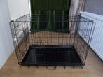 Zwart metalen honden bench voor kleine hond, Ophalen, Zo goed als nieuw