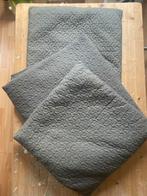 Grijze sprei + 2 grijze kussenslopen Ikea, Eenpersoons, Hoeslaken of Sloop, Ophalen of Verzenden, Zo goed als nieuw