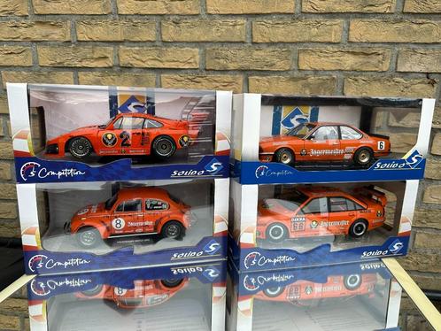 JÄGERMEISTER: PORSCHE 935/BMW 635/OPEL OMEGA/VW 1303. SOLIDO, Hobby en Vrije tijd, Modelauto's | 1:18, Nieuw, Auto, Solido, Ophalen of Verzenden