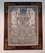 Mooi Schilderij van Ganesha van hout, Ophalen
