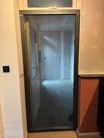 Plisse hordeur, sparkling black, Ophalen, Zo goed als nieuw, Buitendeur, 200 tot 215 cm