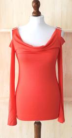 Shirt met siergesp koraal/oranje, 1 maat (34/40) Nieuw, Maat 38/40 (M), In stylefashion, Nieuw, Oranje