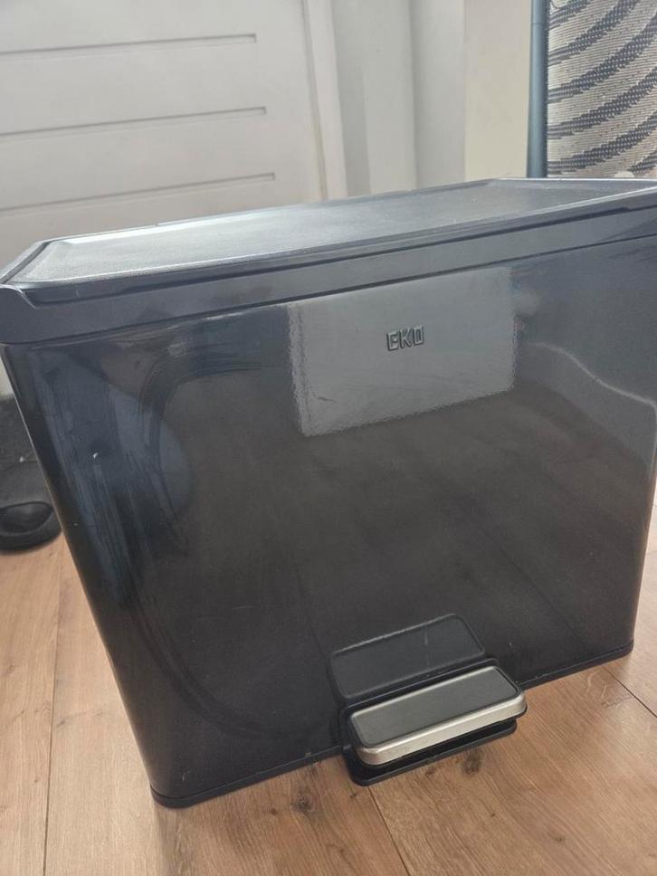 EKO Prullenbak met Afvalscheiding, Huis en Inrichting, Woonaccessoires | Prullenbakken, Gebruikt, Kunststof, 50 tot 75 cm, 40 liter of meer