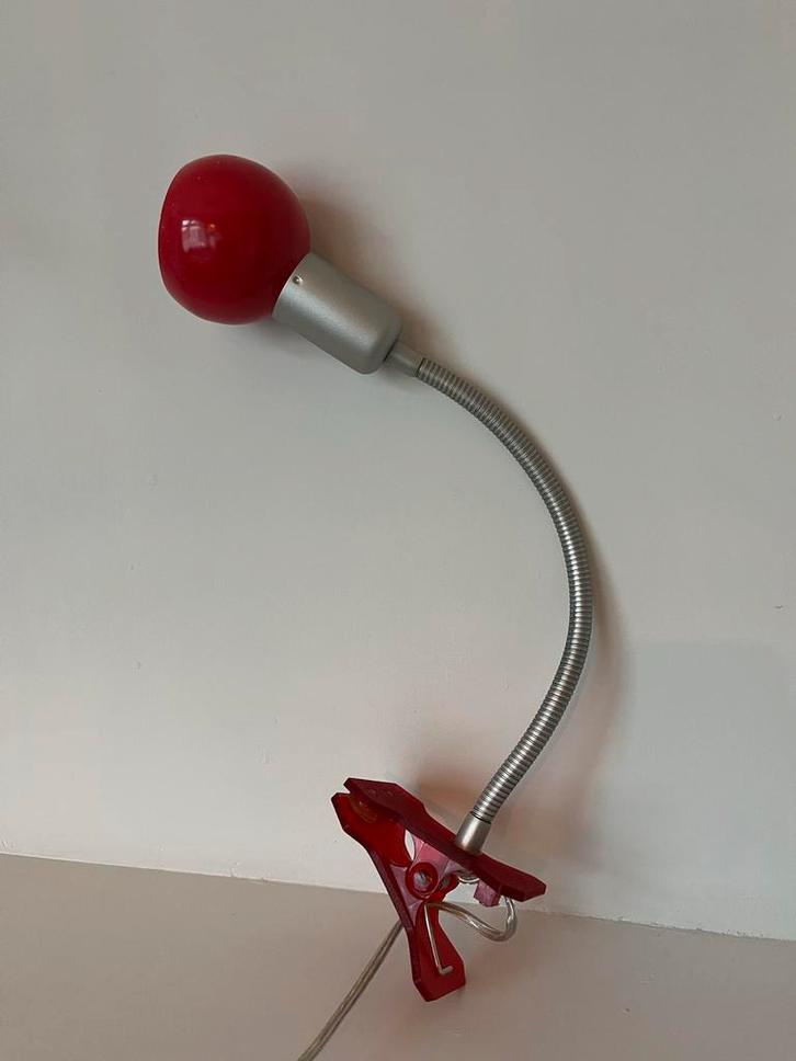 Klem Lamp voor Bed of Tafel, Huis en Inrichting, Lampen | Tafellampen, Gebruikt, Minder dan 50 cm, Metaal, Ophalen of Verzenden