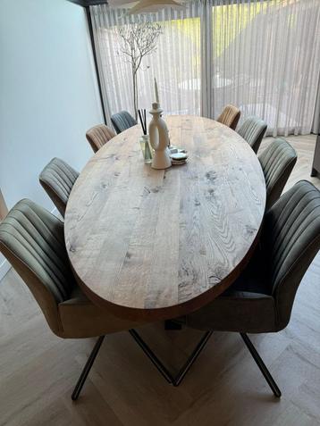 Eetkamerstoelen 8 stuks als nieuw beschikbaar voor biedingen