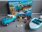 Playmobil 6864: Jeep met speedboot en trailer +moter!!, Ophalen of Verzenden, Zo goed als nieuw