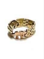14k tricolor gouden ring, Sieraden, Tassen en Uiterlijk, Ringen, 18 tot 19, Ophalen of Verzenden, Zo goed als nieuw, Dame