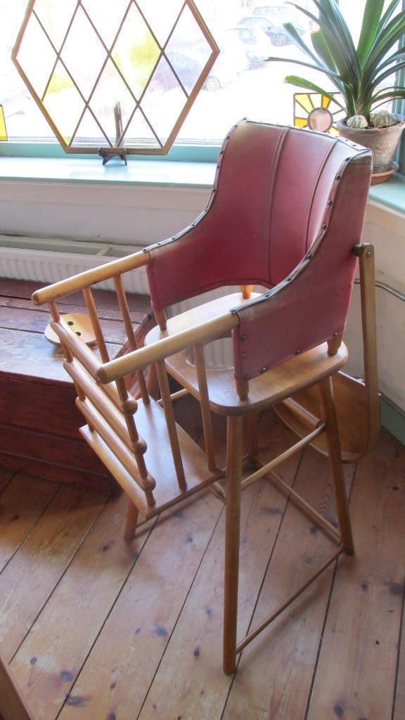 Nostalgische houten kinderstoel Kibofa gratis af te halen, Antiek en Kunst, Curiosa en Brocante, Ophalen