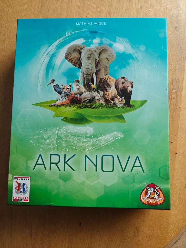 Ark Nova - Nederlandse Editie, Hobby en Vrije tijd, Gezelschapsspellen | Bordspellen, Zo goed als nieuw, Een of twee spelers, Drie of vier spelers