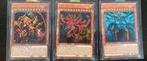 Yu-Gi-Oh! Egyptian Godcard Set Obelisk Ra Slifer LDK2 Print, Ophalen of Verzenden, Zo goed als nieuw, Meerdere kaarten, Foil