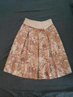 Leuke rok met paisley en bloemenmotief maat s, Knielengte, Ophalen of Verzenden, Bruin, Zo goed als nieuw