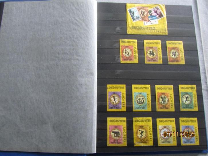 Lucifer Merken 160 + 60 De Gruyter ,s Hertogenbosch, Verzamelen, Rookartikelen, Aanstekers en Luciferdoosjes, Gebruikt, Luciferdoosjes of -merken