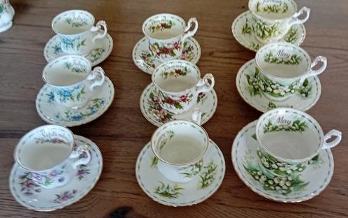 Royal Albert FLOWERS OF THE MONTH. KOP&SCHOTELS Klik RK adv, Antiek en Kunst, Antiek | Porselein, Ophalen of Verzenden