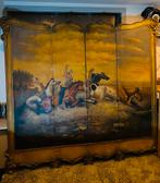 Vier luik zeer groot kamerscherm, Antiek en Kunst, Antiek | Woonaccessoires, Ophalen