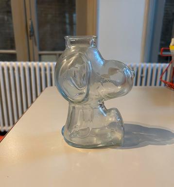 Snoopy glazen vintage spaarpot beschikbaar voor biedingen