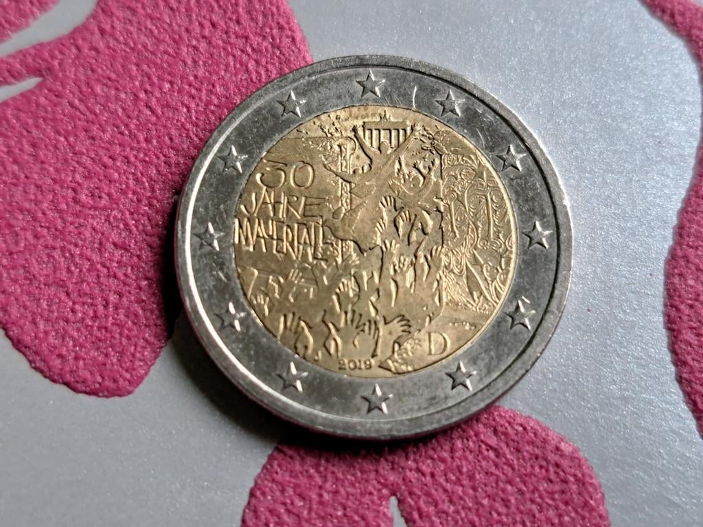 2 euro cc Duitsland 2019 Val van de Berlijnse Muur (J), Postzegels en Munten, Munten | Europa | Euromunten, Ophalen of Verzenden