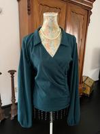 Mooie blouse MaiCazz petrol 44/46, Ophalen of Verzenden, Zo goed als nieuw, Maat 42/44 (L), Blauw