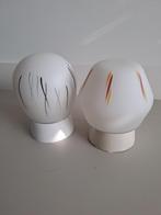 Retro design plafonnieres (jaren '70), Ophalen, Gebruikt, Glas, Retro