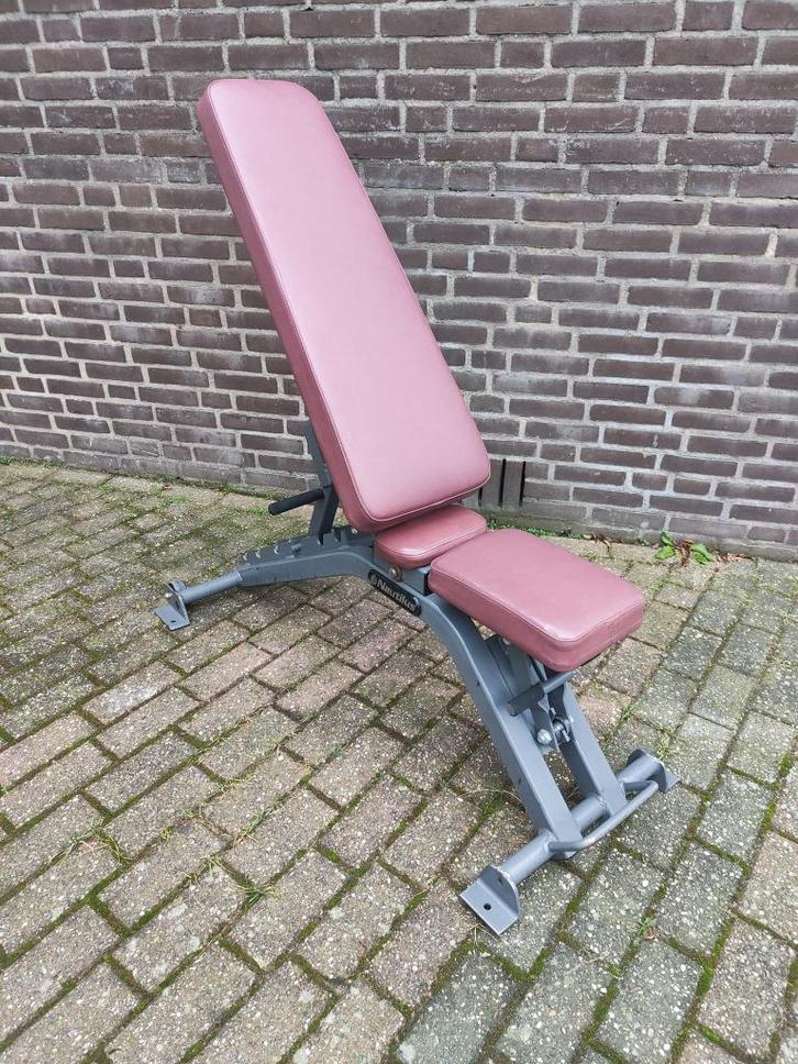 Nautilus verstelbaar bankje, Sport en Fitness, Fitnessmaterialen, Gebruikt, Fitnessbank, Armen, Borst, Buik, Rug, Ophalen