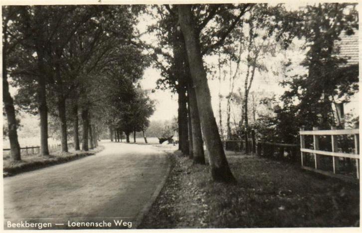 Beekbergen, Loenensche Weg - 1947 gelopen, Verzamelen, Ansichtkaarten | Nederland, Ongelopen, Gelderland, Voor 1920, Ophalen of Verzenden