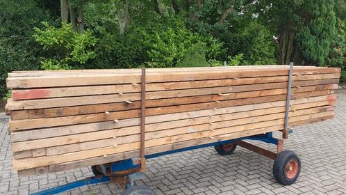 Meer dan 180 balken 17.5 bij 6.5cm lengte 387, Doe-het-zelf en Verbouw, Hout en Planken, Gebruikt, Balk, Vuren, 300 cm of meer