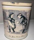 Groot ovaal blik van 100 jaar Ot en Sien. Hoogte 22 cm., Ophalen of Verzenden, Zo goed als nieuw, Overige, Overige merken
