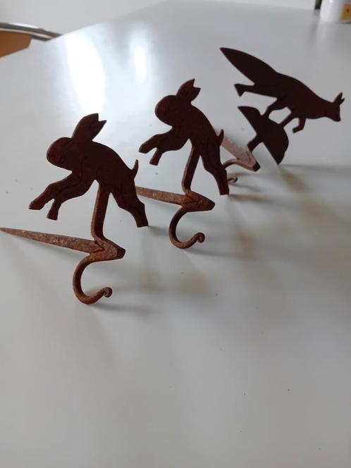 Oude gesmede muurhaken, Antiek en Kunst, Curiosa en Brocante, Ophalen of Verzenden