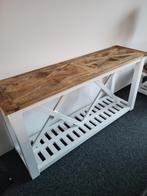 Riviëra mason site tabel, Huis en Inrichting, Tafels | Sidetables, Ophalen, Zo goed als nieuw, 25 tot 50 cm, Rechthoekig