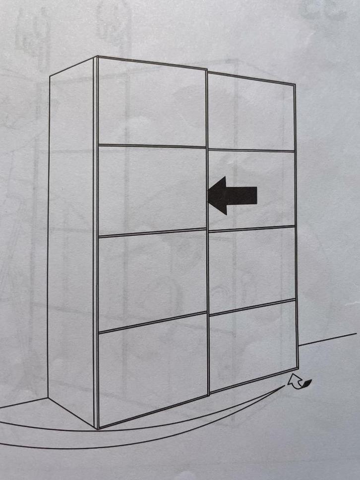 PAX kledingkast, Huis en Inrichting, Kasten | Kledingkasten, Gebruikt, 200 cm of meer, 200 cm of meer, 50 tot 75 cm, Met lade(s)