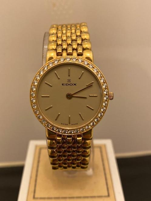 Edox Dameshorloge Verguld Steentjes 10M Goldelectroplated Horloges Dames Marktplaats