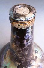 Om 1700-1725 Groot Model Bolle Wijnfles Kattekop Fles, Ophalen of Verzenden