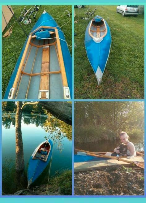 Twee persoons kolibrie vouwkano met zeiluitvoering., Watersport en Boten, Kano's, Gebruikt, Canadese kano of Open kano, Twee personen