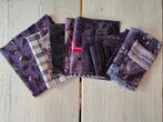 Mooie scraps - oude Spakenburgse stofjes, paars, Paars, Ophalen of Verzenden, Zo goed als nieuw, 30 tot 120 cm
