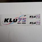 Stickers.   KLU 75.   1913/1988., Ophalen of Verzenden, Zo goed als nieuw, Overige typen