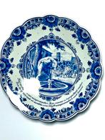 Vintage Delfts Blauw DAF Bord Schoonhoven, Ophalen of Verzenden