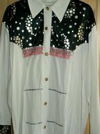 blouse met franje, Ophalen, Zo goed als nieuw, Maat 42/44 (L), Wit
